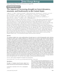 The Impacts of Increasing Drought on Forest Dynamics, Structure, and Biodiversity in the United States