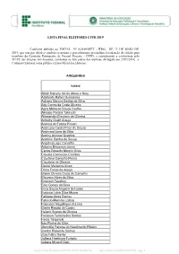 Lista Final Eleitores Cppd 2019 Nome