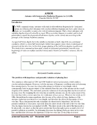 Antenna with Semicircular Radiation Diagram for 2.4 Ghz Introduction N