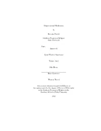 Dispensational Modernism by Brendan Pietsch Graduate Program