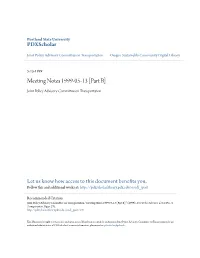 Meeting Notes 1999-05-13 [Part B]