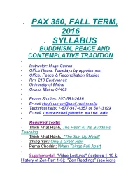 Pax 350, Fall Term, 2016 Syllabus