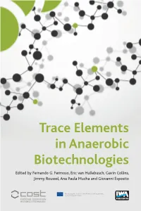 Trace Elements in Anaerobic Biotechnologies