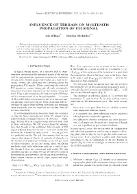 Influence of Terrain on Multipath Propagation of Fm Signal