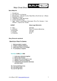 Mojo Cheat Sheet
