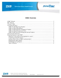 ODBC Overview