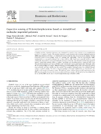 Capacitive Sensing of N-Formylamphetamine Based on Immobilized Molecular Imprinted Polymers