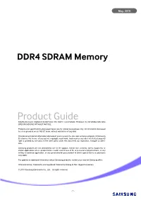 Product Guide SAMSUNG ELECTRONICS RESERVES the RIGHT to CHANGE PRODUCTS, INFORMATION and SPECIFICATIONS WITHOUT NOTICE