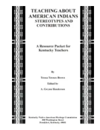 Teaching About American Indians: Stereotypes and Contributions