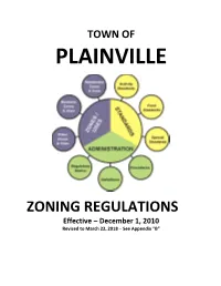 ZONING REGULATIONS Effective – December 1, 2010 Revised to March 22, 2018 – See Appendix “B”