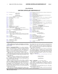 Chapter 961 Uniform Controlled Substances Act