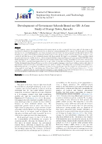 Development of Goverment Schools Based on GIS: a Case Study Of