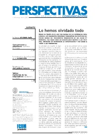 Lo Hemos Olvidado Todo
