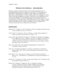 Marine Invertebrates – Introduction