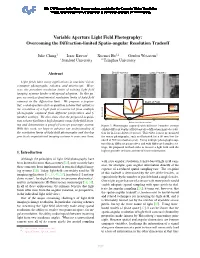 Overcoming the Diffraction-Limited Spatio-Angular Resolution Tradeoff