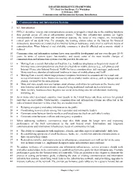 8. Communication and Information Systems
