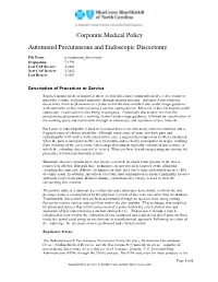 Automated Percutaneous and Endoscopic Discectomy