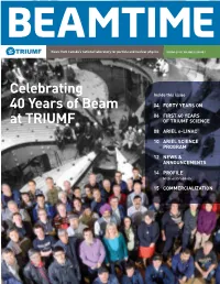 Celebrating 40 Years of Beam at Triumf