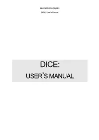 DICE: User's Manual