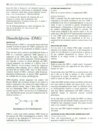Dimethylglycine (DMG) Transported by the Circulatory System to Various Tissues in the DESCRIPTION Body
