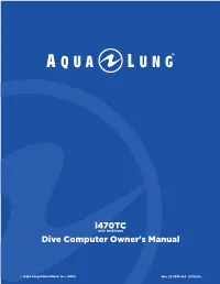 Dive Computer Owner's Manual I470tc