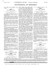 Extensions of Remarks E 1521 EXTENSIONS of REMARKS