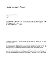 GMS Flood and Drought Risk Management and Mitigation Project