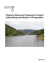 Pacheco Reservoir Expansion Project Initial Study and Notice of Preparation