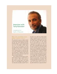 Interview with Tariq Ramadan