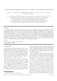 Β-Particle Energy-Summing Correction for Β-Delayed Proton Emission Measurements