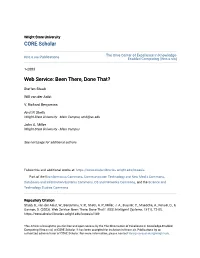 Web Service: Been There, Done That?
