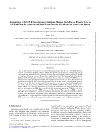 Assimilation of GOES-R Geostationary Lightning Mapper Flash Extent Density Data in GSI Enkf for the Analysis and Short-Term Forecast of a Mesoscale Convective System