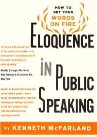 • Eloquence in Public Speaking