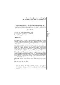 International Journal of Social Inquiry Cilt / Volume 13 Sayı / Issue 1 2020 Ss./Pp