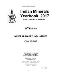 Mineral -Based Industries