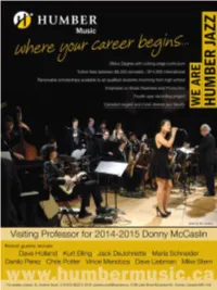 Students in This Guide, Providing Another Source of Information About a Particular Jazz Program