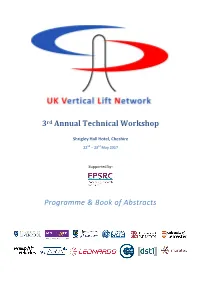 3Rd Annual Technical Workshop Programme & Book of Abstracts