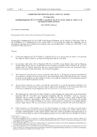 Commission Implementing Regulation (Eu) 2016
