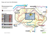 Buses and Trams from Wimbledon