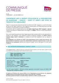 Confinement :Sncf a Observé L'évolution De La