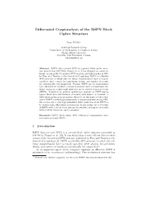 Differential Cryptanalysis of the BSPN Block Cipher Structure