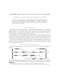 Properties Which Do Not Pass to Classical Rings of Quotients
