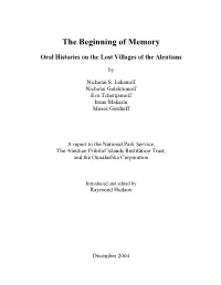 The Beginning of Memory