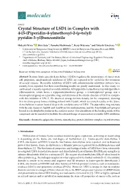 Crystal Structure of LSD1 in Complex with 4-[5-(Piperidin-4-Ylmethoxy)-2-(P-Tolyl) Pyridin-3-Yl]Benzonitrile