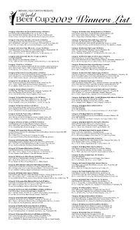 2002 Winners List