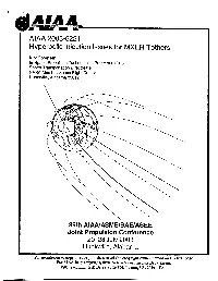 AIAA 2003-5221 Hyperbolic Injection Issues for MXER Tethers