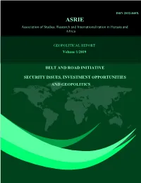 Geopolitical Report Vol.1/2019 Belt and Road Initiative: : Security