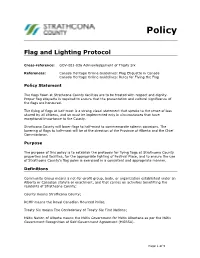 GOV-002-036 Flag and Lighting Protocol