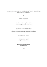THE CHINESE TRADITION of RIGHTEOUS WAR and CHINA's DECISIONS for WAR BETWEEN 1950 AND1979 by CHENG-YUN CHANG B.A., Soochow
