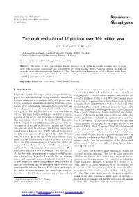 The Orbit Evolution of 32 Plutinos Over 100 Million Year